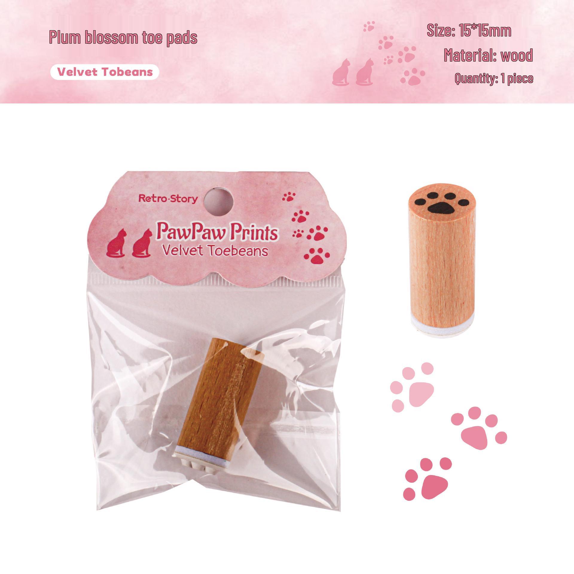 Paw Paw Series: RetroStory Cartoon Animal Wooden Stamp