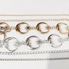 1Pc Multilayer Women  Belt Hip High Waist Chain Sun Metal Belts