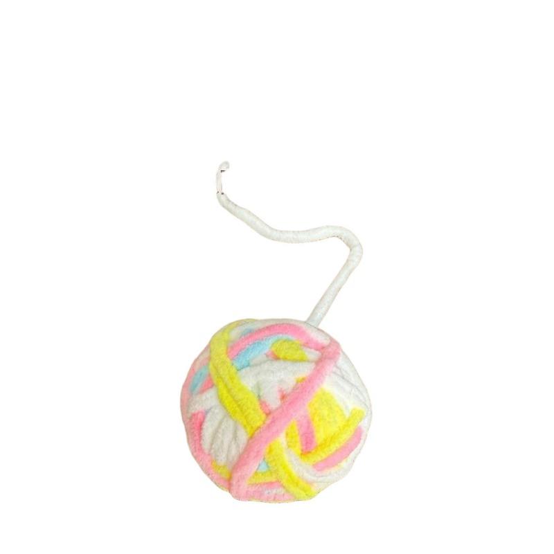 Colorful Yarn Ball Bell Interactive Cat Toy