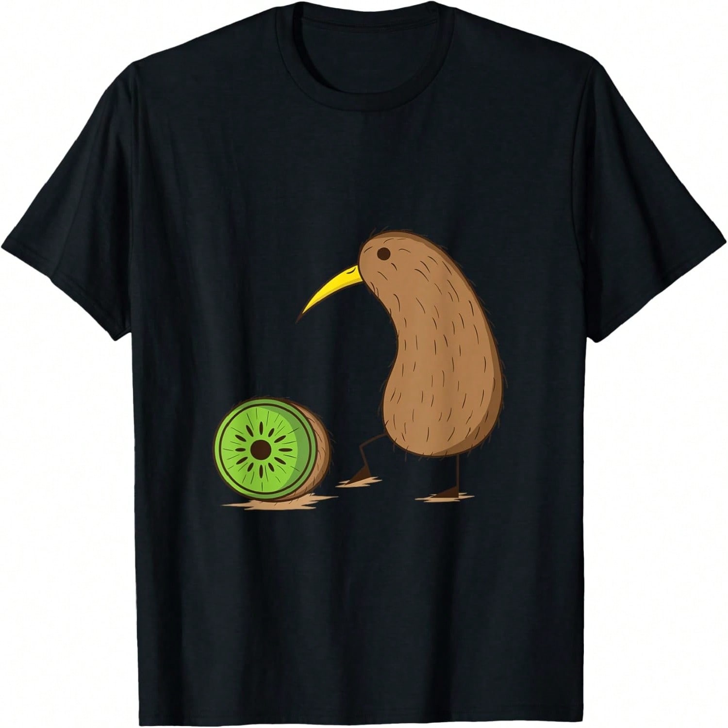 Kiwi Bird Is Divided Like A Kiwi Fruit T-Shirt S разноцветный