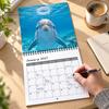 Yearly Life Planning Tool Happy Dolphins 2027 Wall Calendar, Cute Ocean Animal 12 Month Twelve Agenda Planner, Funny Dolphin Photography Hanging
