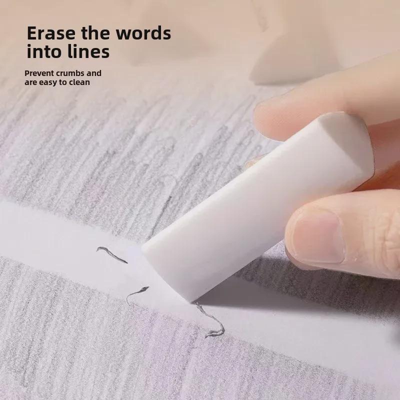 Haoli Triangular Eraser: Cleanly Erases Without Paper Damage; Perfect for Primary School Students Using HB Pencils.