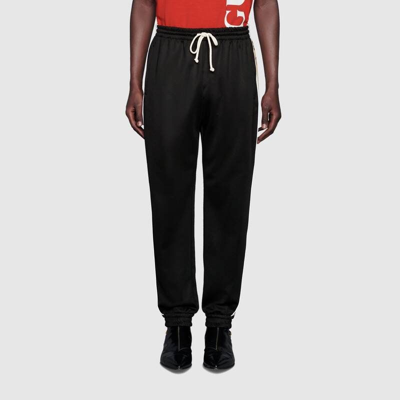 Gucci 1921 SS22 Knitted Sweatpants Men's Black 598858-XJBZ8-1082