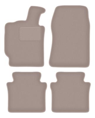 Beige Samt-Fußmatten für: Lancia Thesis Limousine (2001-2009)