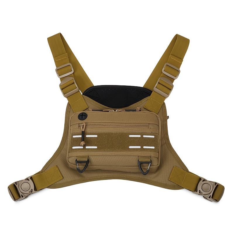 Tactical Vest Chest Bag Camping Backpack CS Rig Airsoft Pouch Holster Molle Men Shoulder Hunting Fishing Cycling Runnin Pouch
