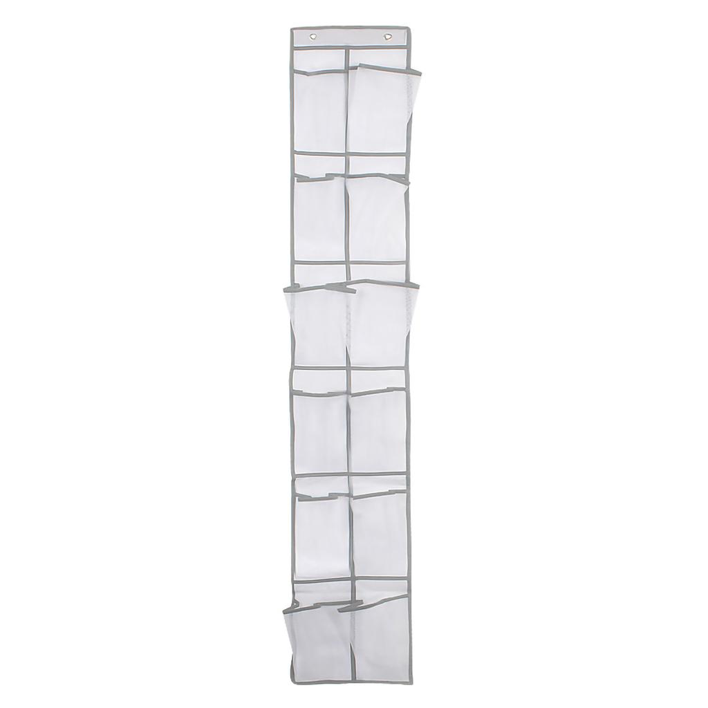 Over Door Storage Bag Shoe Organizer Hanger with 12 Mesh Pockets Household Supplies