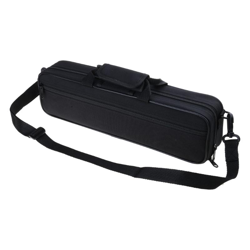 Soft Lining Flute Bag Portable 16 Hole Flute Carrying Bag Nylon Padded Flute Case Musical Instrument Accessories