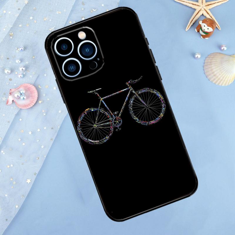 Mountain Bike Cycling art Case For iPhone 17 Pro Max 16 14 13 12 11 15 Pro Max Plus 12 13 Mini 16e 17 Air Back Cover
