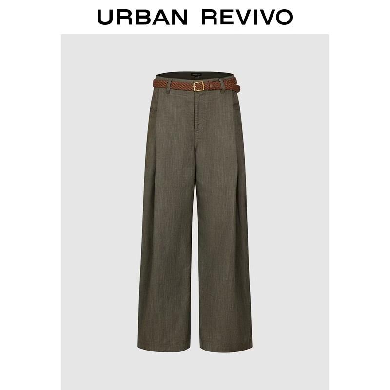 

UR 2026 Women s Woven Belt Wide-Leg Pants L
