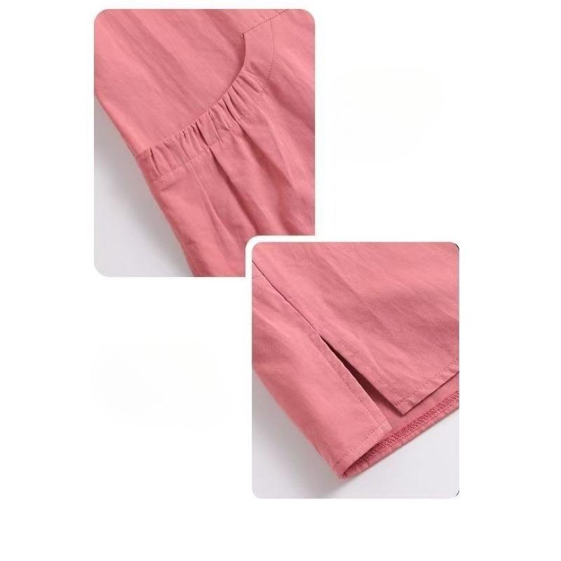 Elegant French Spring Blouse for Mid Age Women Plus Size Lapel Casual Shirt Fashionable Top