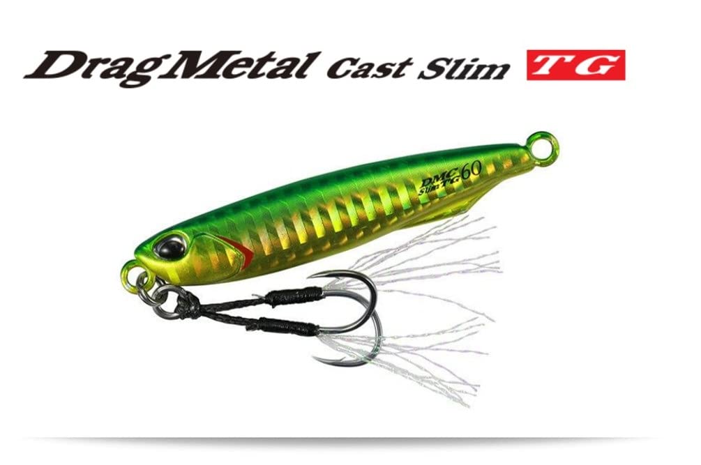 DUO Metal Jig Drag Metal Cast Slim TG 50g PHA0026 Red Total 65mm Gold, Length