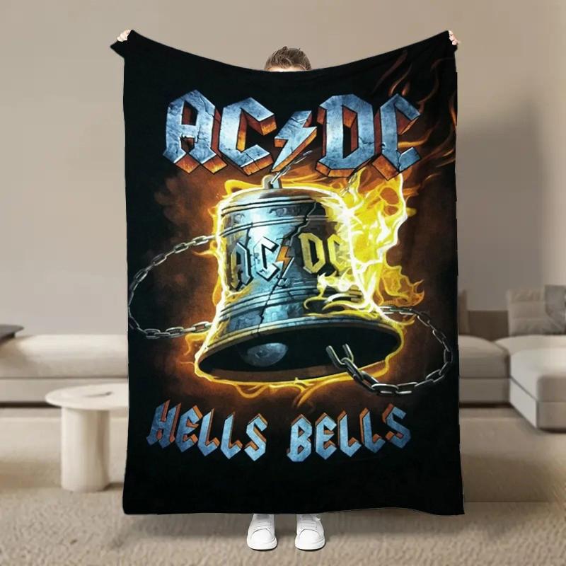 Rock Singer A-AC D-DC Band Fleece Blanket for Bed Bedroom Sofa Soft Flannel Throw Fluffy Children Adult Picnic Blanket Kids Gift