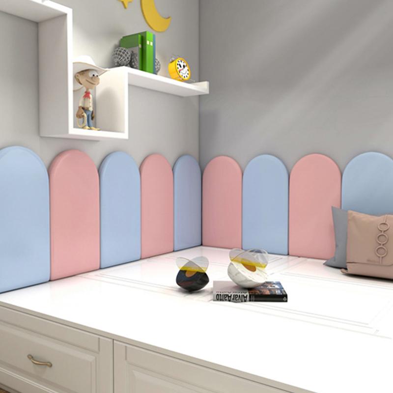 1 Stück 40/50/60 cm Kopfteil im nordischen Stil Kindergarten Schlafzimmer Kopfbrett Aufkleber Zimmer Antikollisions-Wandpaneele Heimdekoration