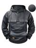 Men's Hooded Solid Color American Style Jacket - Trendy Autumn/Spring Sportswear