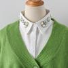 Glass Diamond Fake Collar Fashionable and Versatile Half Body Shirt Women's Fake Collar