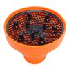 Hair Dryer Diffuser Attachment Silicone Foldable Blow Dryer Diffuser for Curly Hair Orange