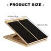 Wood Stability Trainer Thickened Wood Balance Platform with Protective Pad for Adults Balance Exercise