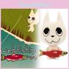 Webfishing Cute Kitty Plush Charming Cat With Fish In Mouth Design Animation