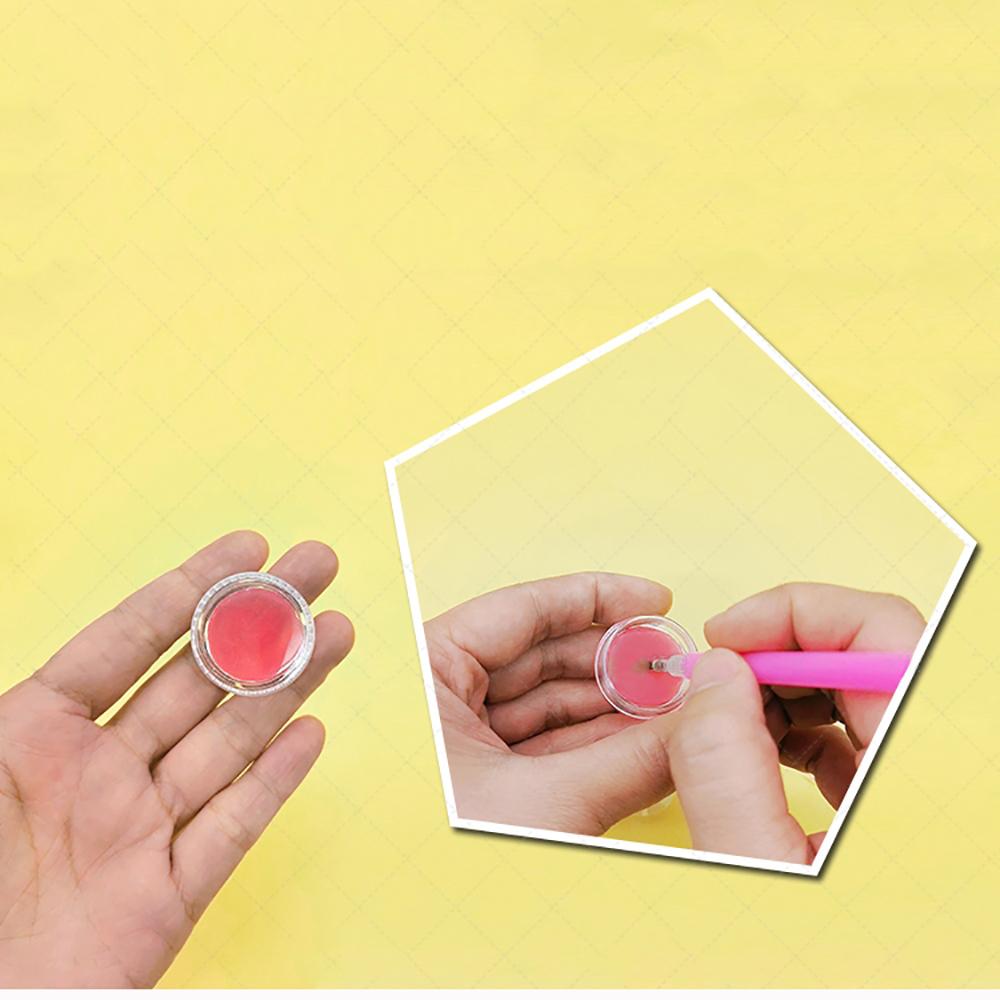10Pcs/Set DIY Point Pen Drilling Mud Diamond Painting Glue Clay Nail Tools Pink