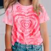 Cute Short Sleeved Shirt Cartoon Print Girls Children Soft Comfortable T-Shirts Girls