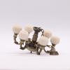 1/12 Dollhouse 6 Arm Chandelier, Doll Accessories Decoration, Home Living Room Lighting Fixtures