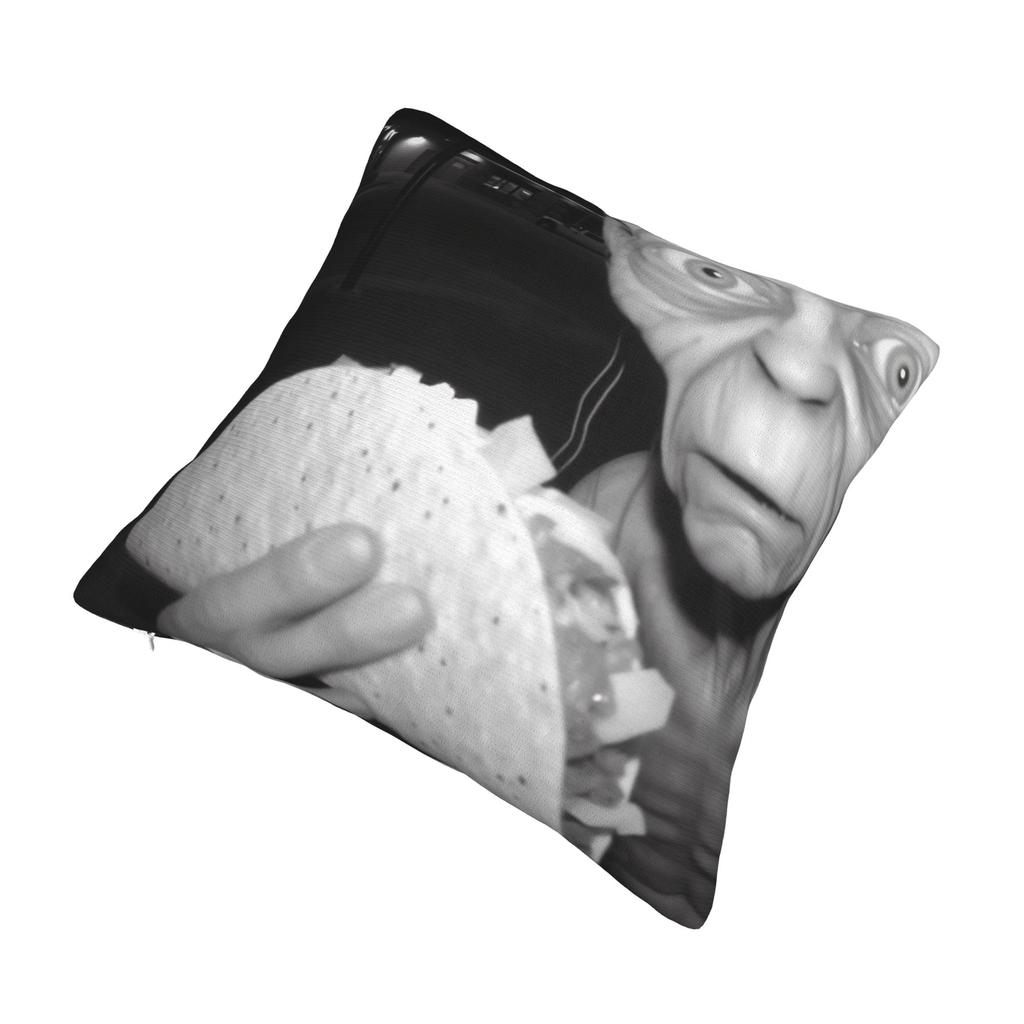 Gollum eating Taco Bell Pillowcase Printing Cushion Cover Decor L-Lords Of The R-Rings Throw Pillow Case Cover Home