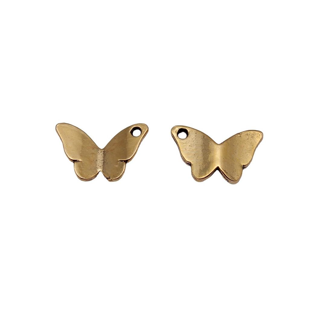 Butterfly Charms Simple Pendants For Minimalist DIY Jewelry Making