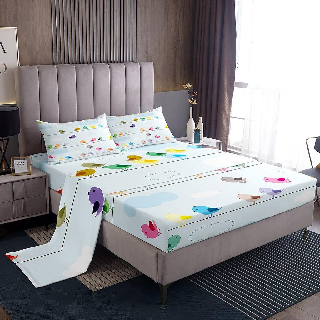 Gamepad pattern mattress four-piece digital printing bedroom room dormitory bedding decoration