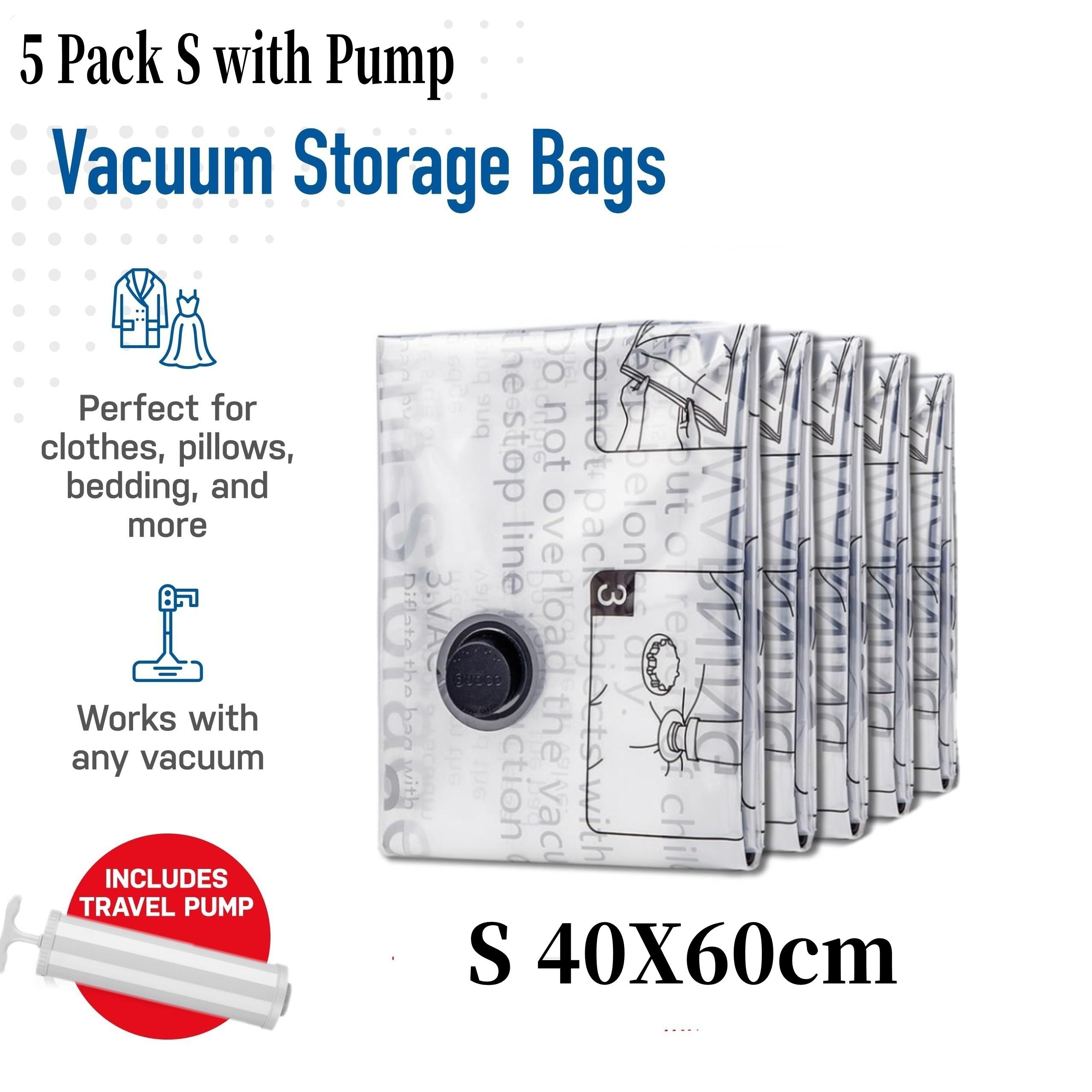 

Vacuum Storage Bags, 15-Pack Space Saver Vacuum Storage Bags, Vacuum Seal Bags for Clothing, Clothes, Comforters and Blankets
