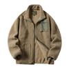 Herren Herbst Outdoor Warmer Lammfleece Mantel Neutral Vintage Paar Sport Fleece Übergröße Baseballjacke
