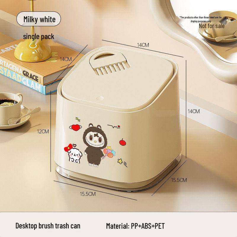 Stylish Bathroom & Kitchen Trash Can with Lid for Home Use