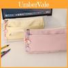Style Large Capacity Pencil Case With Plush Material For Students And Office Use