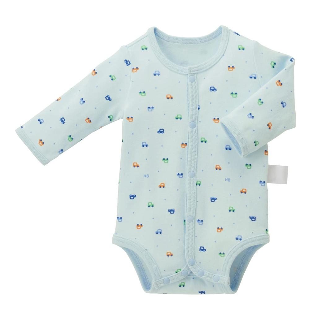 HOUSE Hot Long sleeve body shirt set of 2 in the [MIKI Biscuits] (opens front) 74-9936-572 (60cm, multicolor)