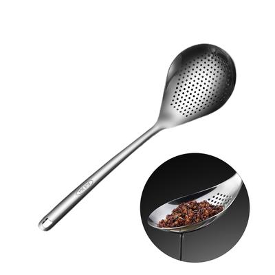 Skimmer Slotted Spoon Stainless Steel Large Skimmer Ladle Strainer Spoon Kitchen Cooking Skimmer Colander Spoon