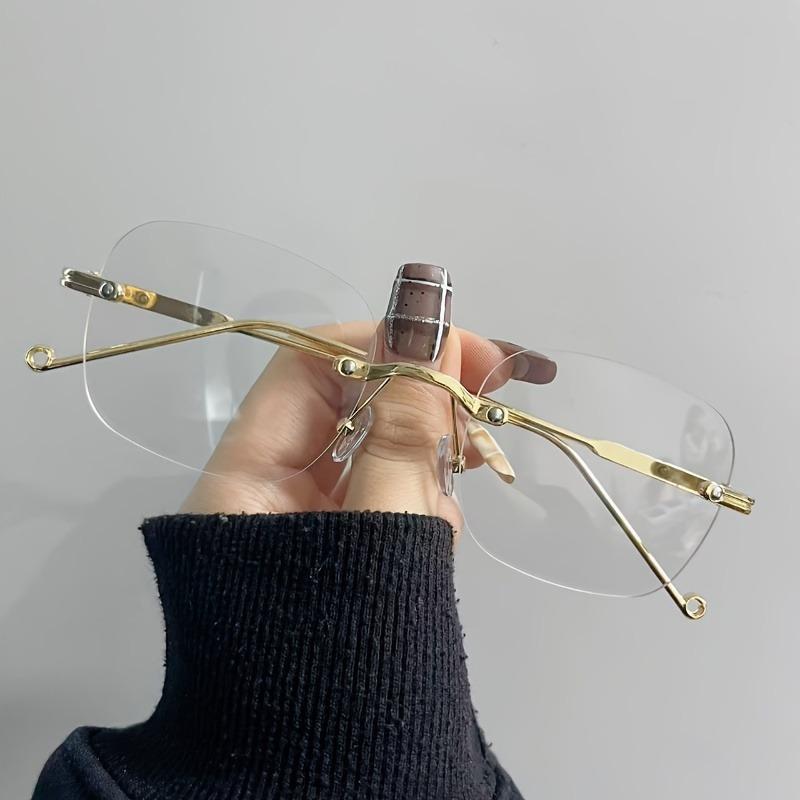 2pcs - Fashionable Textured Exquisite Small Round Frame Glasses