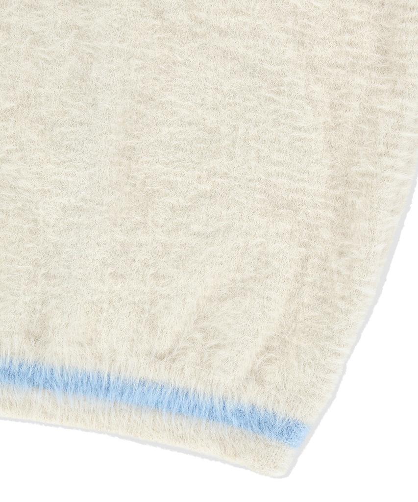 MAHAGRID Hairy Collar Knit Ivory(Mg2Efmk642A)