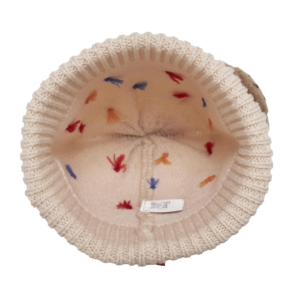 [Miki House] Knitted Hoodie, Knitted Hat, Bonten, Bear Hat, Hood, Boys, Girls, Baby, Kids, Baby Clothes, Children's Clothes, 13-9202-490, Free Size