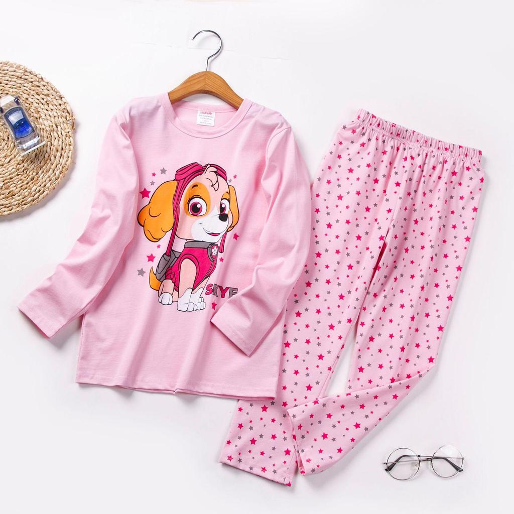 Set Pigiama a Manica Lunga con Stampa Paw Patrol per Bambini - Modelli Autunnali e Primaverili