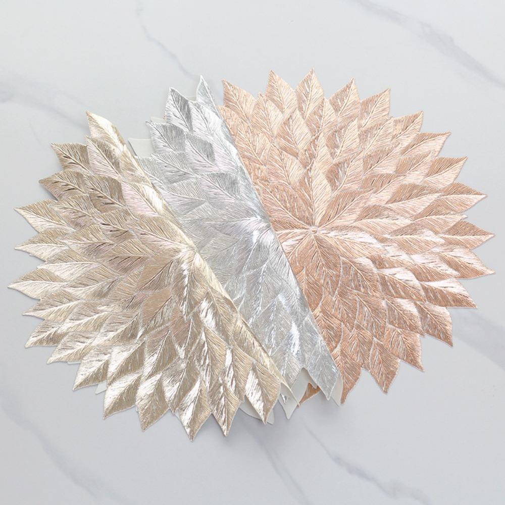 4Pcs Distinctive Place Mats Elegant Dinner Mats Table Decoration Supplies Insulation Pad  Balcony