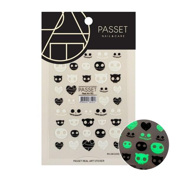 

Наклейка для ногтей Facet Halloween Design Real Art, ART 183 Luminous, 1 шт.