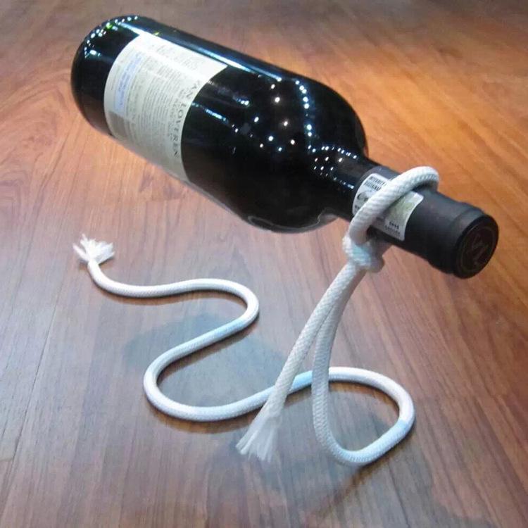 

Fashionable Simple Wine Bottle Stand Creative European-style Suspended Iron Rope Ornament Storage Holders Ornaments Decoration