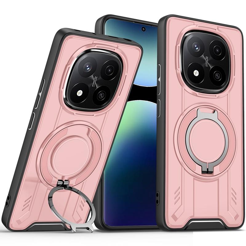 For Xiaomi Redmi Note 14 Pro Plus 5G Case Magnetic Holder Ring Shockproof Armor Phone Funda For Redmy Note 14 Pro+ Lens Cover