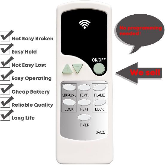 Replacement Remote Control for Kentsky Electric Fireplace X42WMEF1BLK X42WMEF1WHT X50WMEF1BLK X50WMEF1WHT X60WMEF1BLK X60WMEF1WHT X72WMEF1BLK