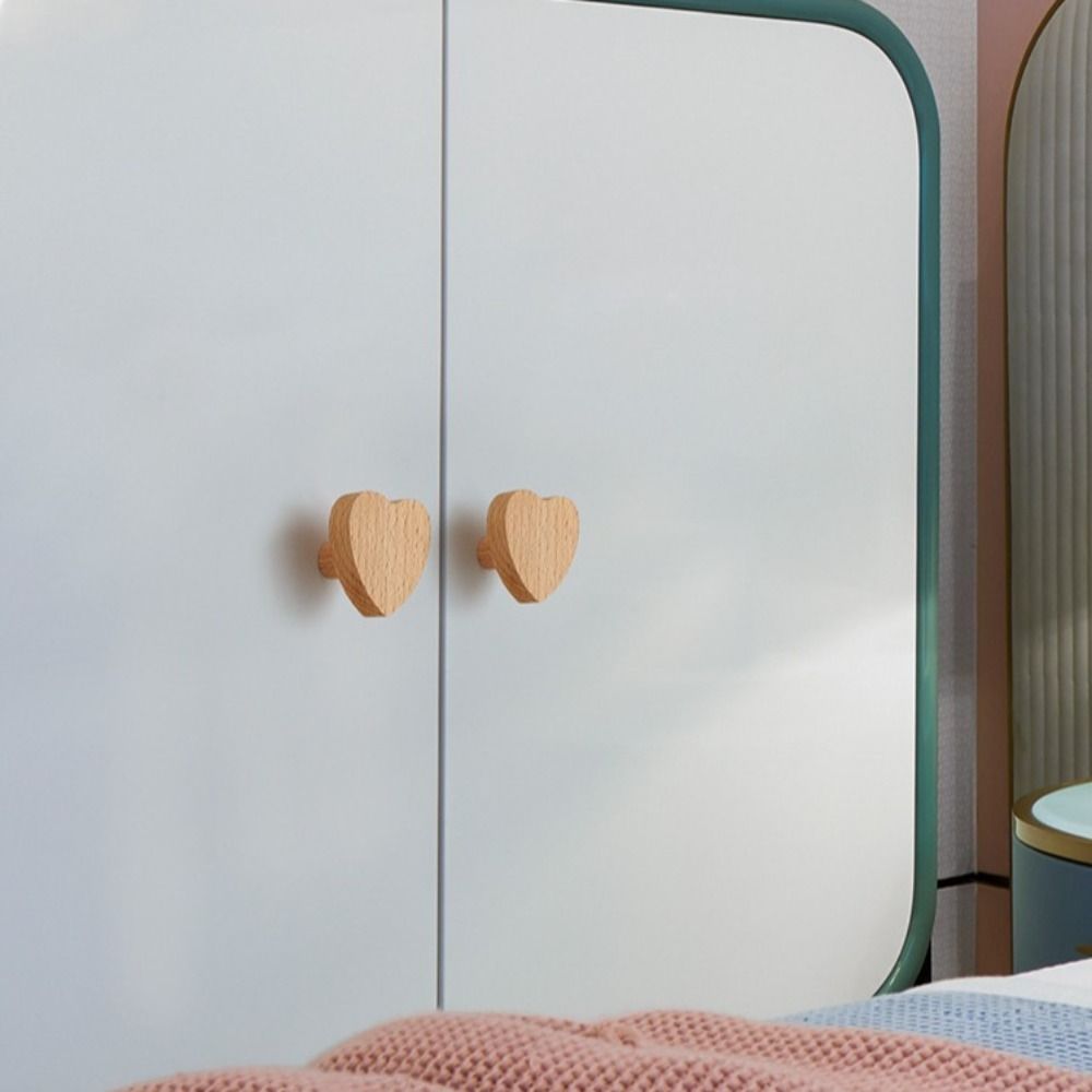 Furniture Hardware Door Pulls Love Heart Shape Design Drawer Knobs Trendy Cabinet Handle  Cupboard