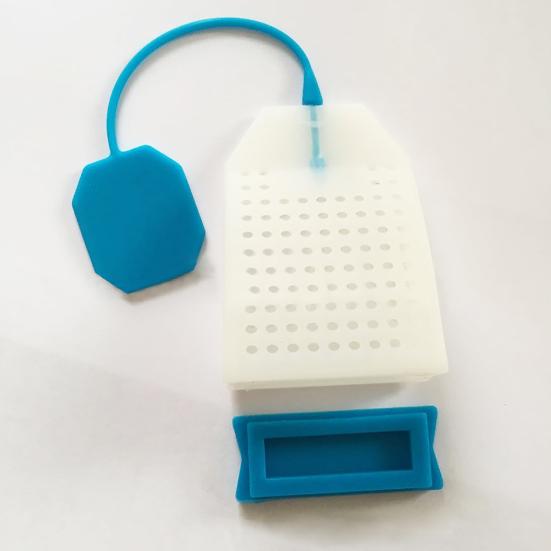 2 ks Silikonová sítka na čaj Tvar čajového sáčku Sítka na sypaný čaj pro Domov Kancelář Kuchyň