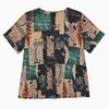 Women's Plus Size Printed 2-Piece Set – Casual Short Sleeve Summer Outfit (XL-5XL)