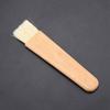Fdit Wooden Barbecuing Brush Oil Basting Baking Brush Oil Sauce Butter Kitchen Tool(Flat Handle)