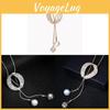 Schmuck im Überfluss Elegantes Geometrisches Legierungs-Halsketten für Damen Mit Zirkonsteinen