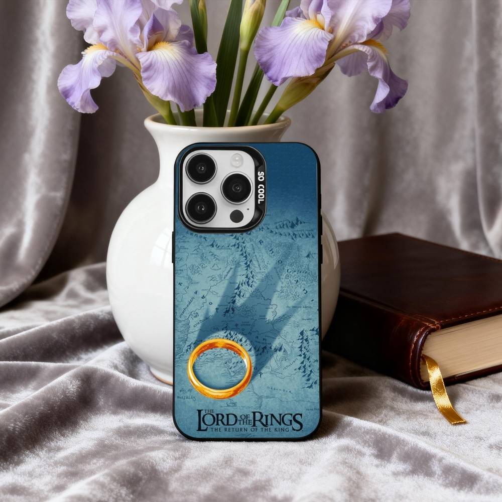 Movie T-The L-Lord-D R-Rings Phone Case For iPhone17,16,15,14,13,12,11 Plus,Pro Max Black Candy silver phone case