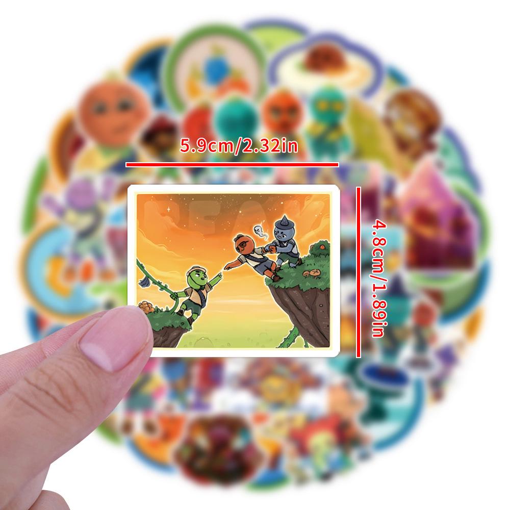 50PCS Waterproof Cartoon Graffiti Stickers for Scooter, Notebook, and Water Cup Decoration